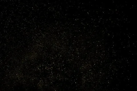 Gold Glitter Texture on Black Background Stock Illustration