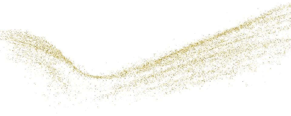 Gold Glitter Texture. Horizontal Long Banner. Stock Illustration