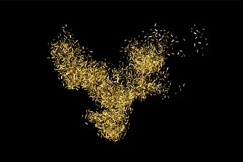 Gold glitter texture. Stock Illustration