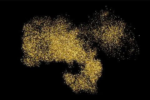 Gold glitter texture. Stock Illustration