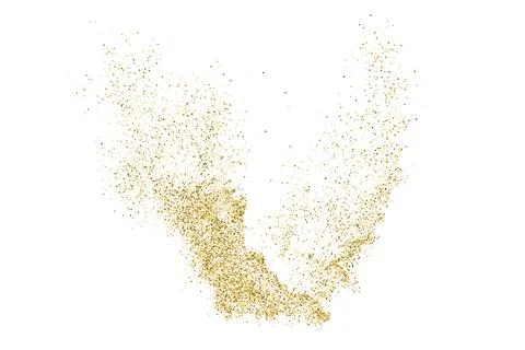 Gold Glitter Texture. Stock Illustration