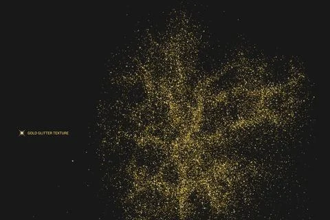 Gold Glitter Texture. Stock Illustration