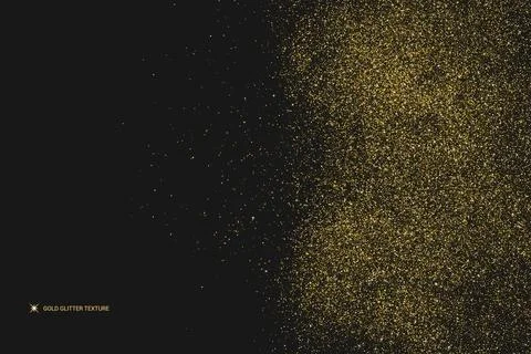 Gold Glitter Texture. Stock Illustration