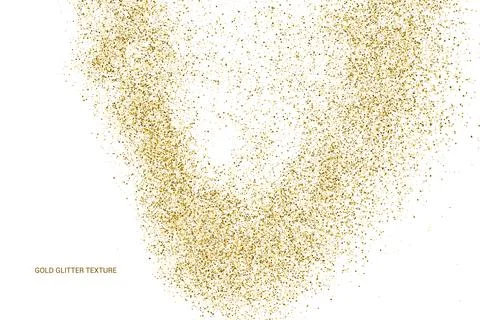 Gold Glitter Texture. Illustrazione stock