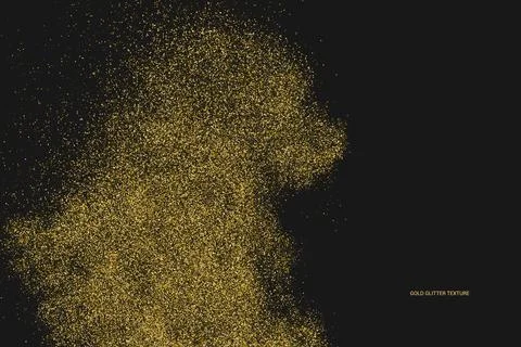 Gold Glitter Texture. 스톡 일러스트