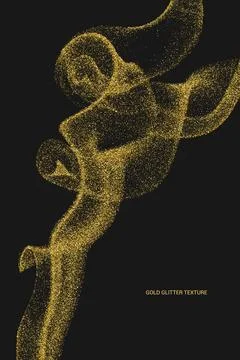 Gold Glitter Texture. Stock-Illustration