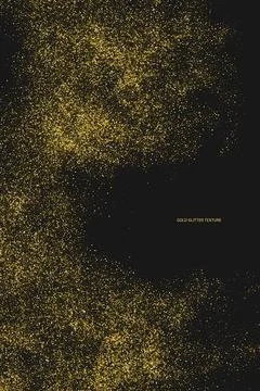 Gold Glitter Texture. Stock Illustration