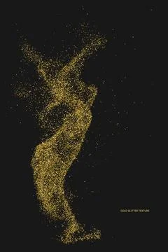 Gold Glitter Texture. 스톡 일러스트