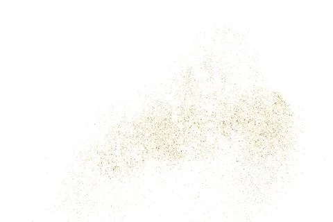 Gold glitter texture isolated on white. 스톡 일러스트