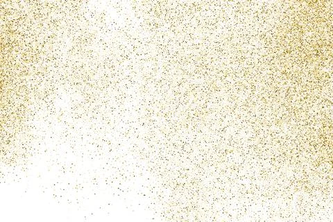 Gold Glitter Texture Isolated On White. 스톡 일러스트