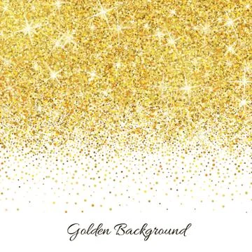 Gold glitter texture with sparkles Stock Illustration
