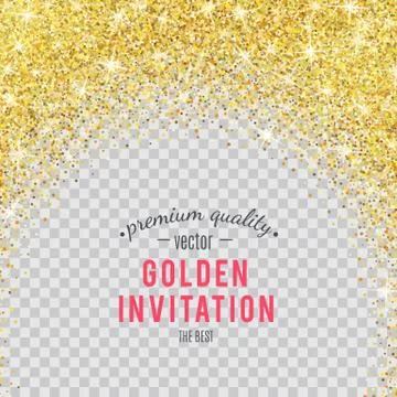 Gold glitter texture with sparkles Stock Illustration