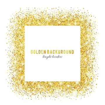 Gold glitter texture with sparkles Stock-Illustration