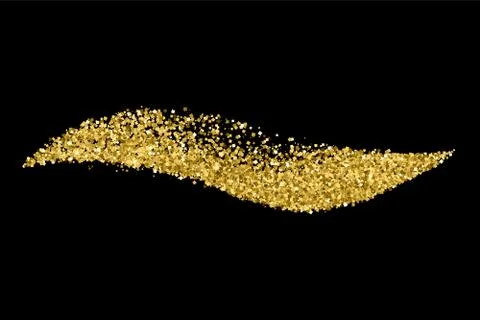 Gold glitter texture vector. Illustrazione stock