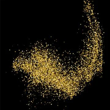 Gold glitter texture vector. Stock Illustration
