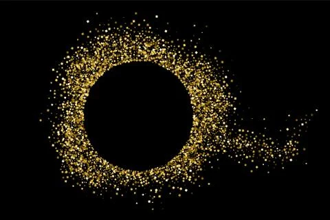 Gold glitter texture vector. Stock Illustration