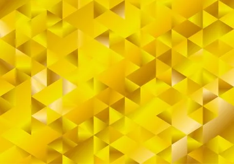 Gold glitter triangles mosaic technical background Stockillustratie