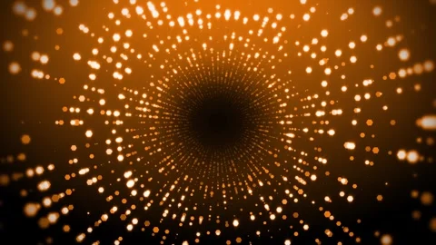 Gold glitter tunnel loop background Stock Footage 243001884