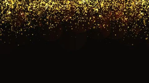 Gold glitter vector background. Christmas and festive backdrop template with 库存插图