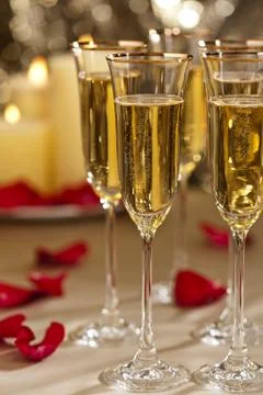 Gold glitter wedding reception setting Foto stock