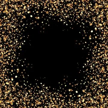 Gold glittering abstract background Stock Illustration