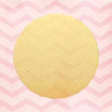 Gold glittering chevron wave pattern. Classic zigzag template. EPS 10 Stock Illustration