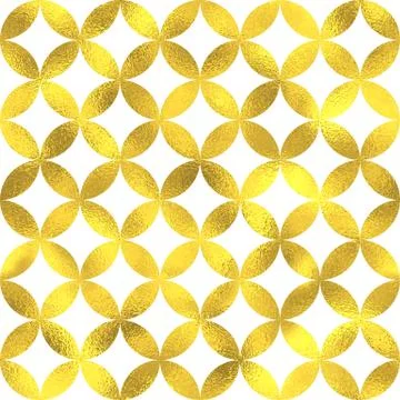 Gold glittering foil seamless pattern Stock Illustration