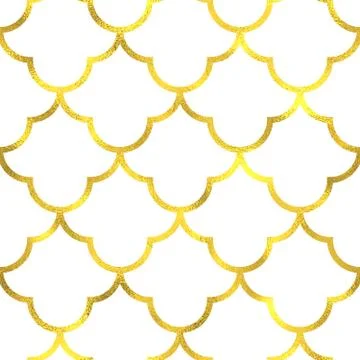 Gold glittering foil seamless pattern Stock Illustration
