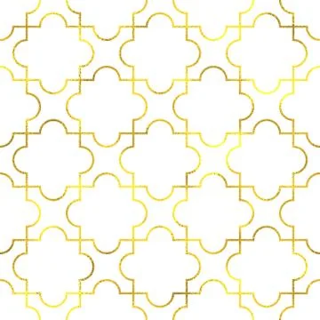 Gold glittering foil seamless pattern Stock Illustration