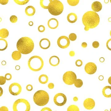 Gold glittering foil seamless pattern Stock Illustration