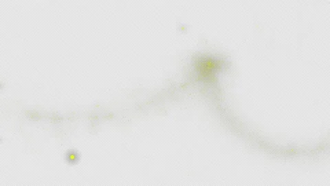 Gold glittering particles abstractly move in space on a transparent background. Stock Footage 160620668