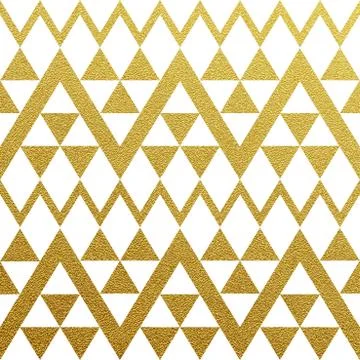 Gold glittering seamless pattern of triangles 스톡 일러스트