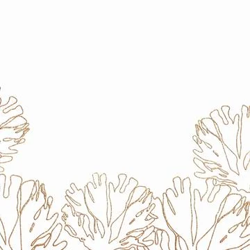 Gold glittering seashells on white background Stock Illustration