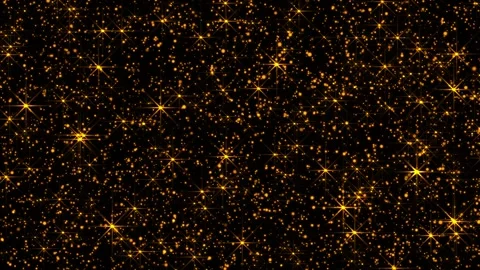 Gold Glitters Background Loop  Sparkling Golden Particles Abstract Animation Stock Footage 320492776