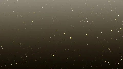 Gold glowing confetti motion looping copy space animation background Stock Footage 340588009