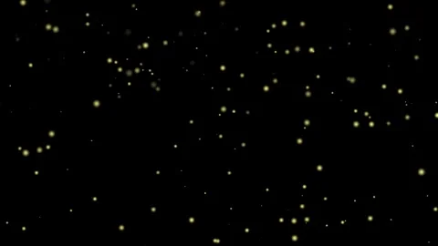 Gold glowing glitter confetti falling animation on dark background Stock Footage 277092597