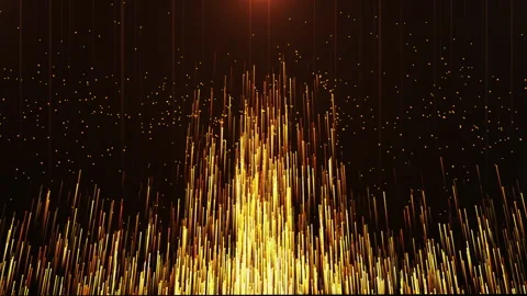 Gold Glowing  Lines Stock Footage 167455322