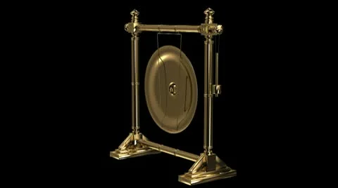 Gold gong Stock Footage 10788670