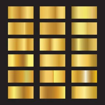 Gold gradient background vector icon texture metallic illustration for frame, Illustrazione stock