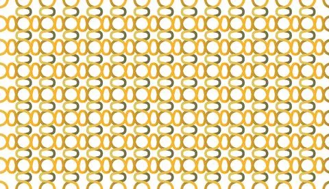 Gold gradient circle line chain design and clean line pattern background Illustrazione stock