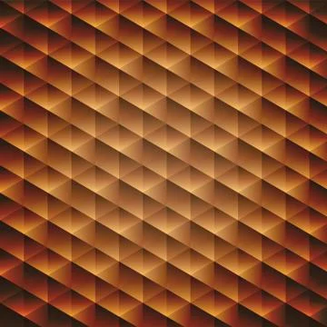 Gold gradient geometric cubic background Stock Illustration