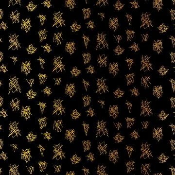 Gold Gradient Grunge Seamless Pattern With Noize Illustrazione stock