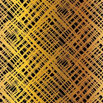 Gold Gradient Grunge Seamless Pattern With Scratch Stock Illustration