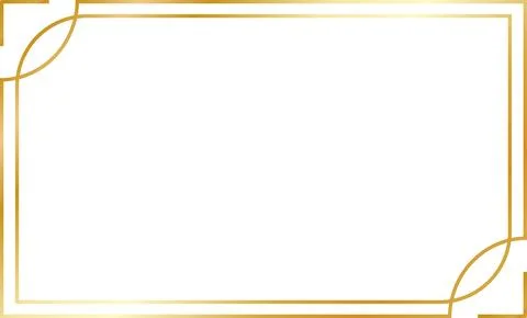 Gold Gradient horizontal Border 스톡 일러스트