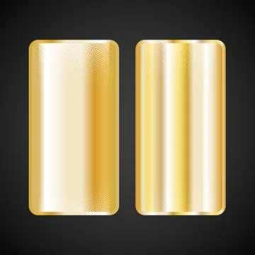 Gold gradient square Stock Illustration