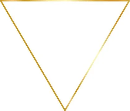 Gold Gradient triangle Border 스톡 일러스트