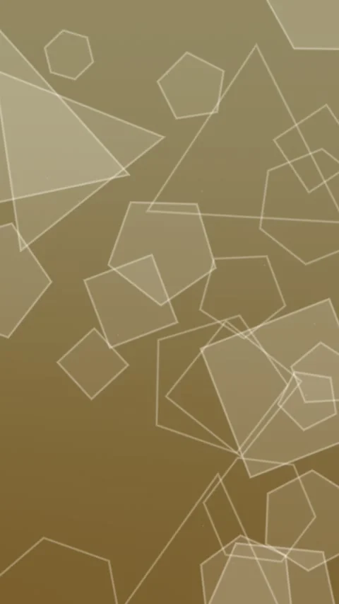 Gold gradient with white geometric shapes in motion Video stock 330059520