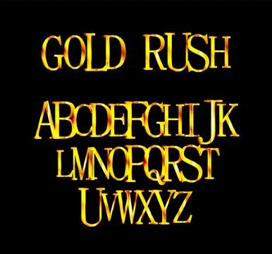 Gold Grand Opening text effect. Illustrazione stock
