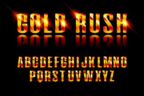 Gold Grand Opening text effect. Stock Illustration