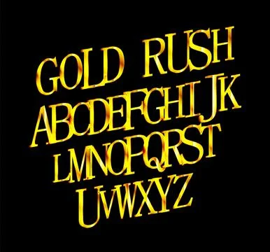 Gold Grand Opening text effect. 스톡 일러스트
